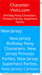 Mobile Screenshot of new-jersey-birthday-party-characters.com
