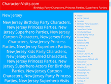 Tablet Screenshot of new-jersey-birthday-party-characters.com